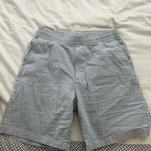 Men's Striped Blue Shorts